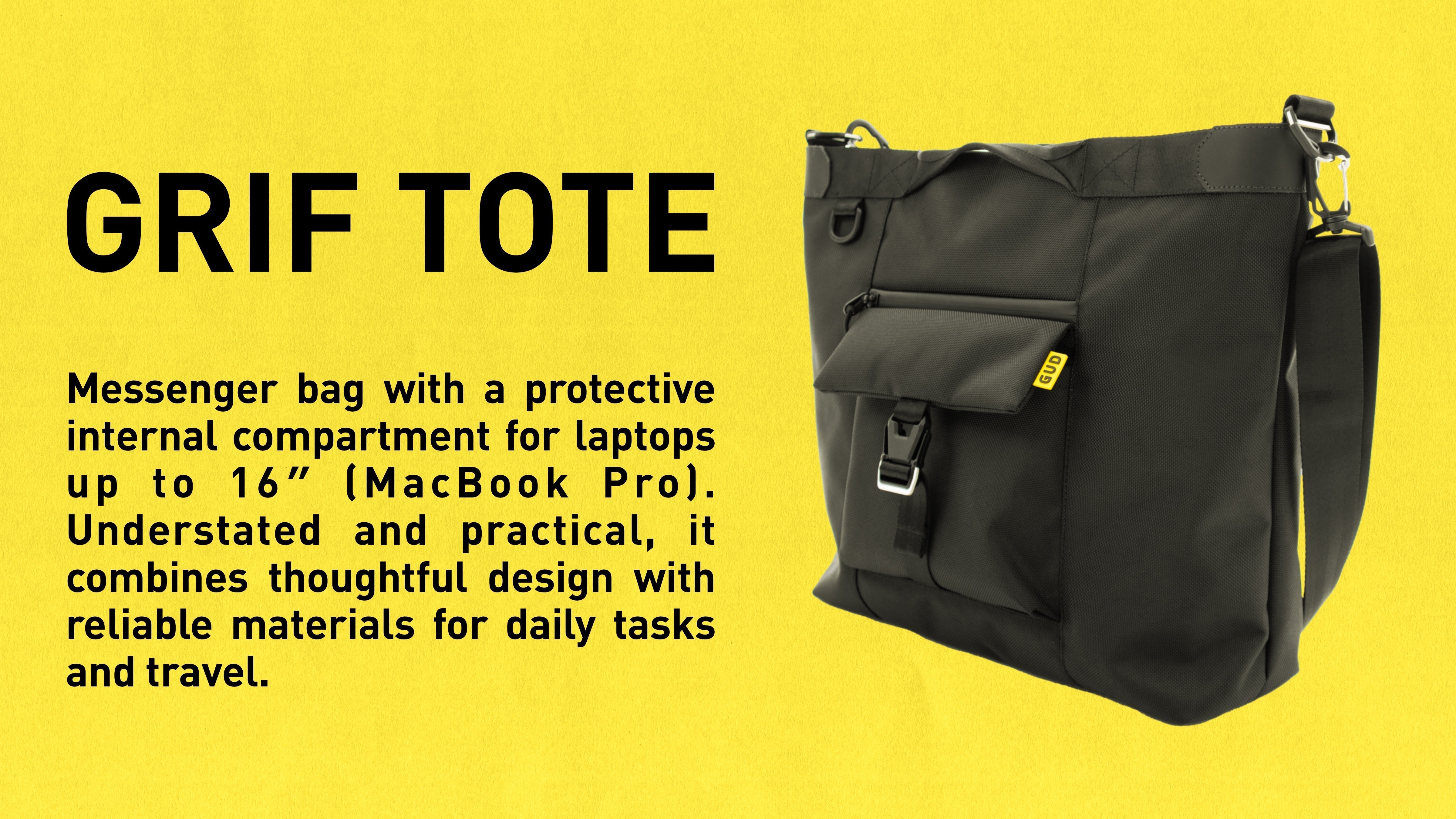 GRIF TOTE: understated functionality for daily essentials